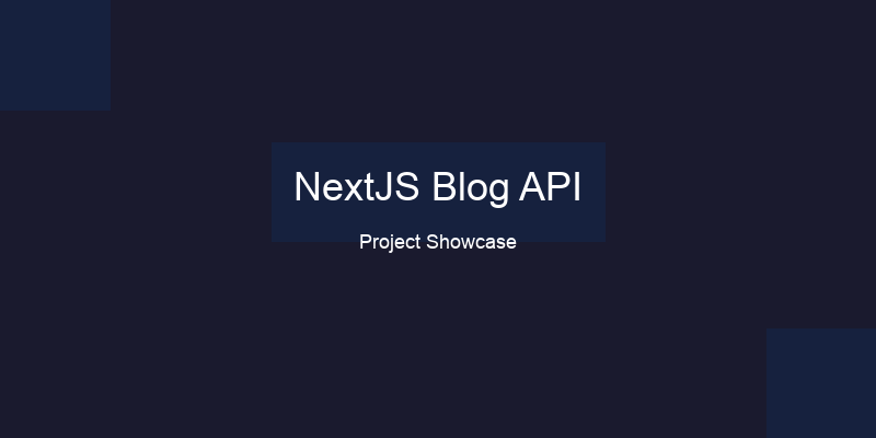 NextJS Blog API